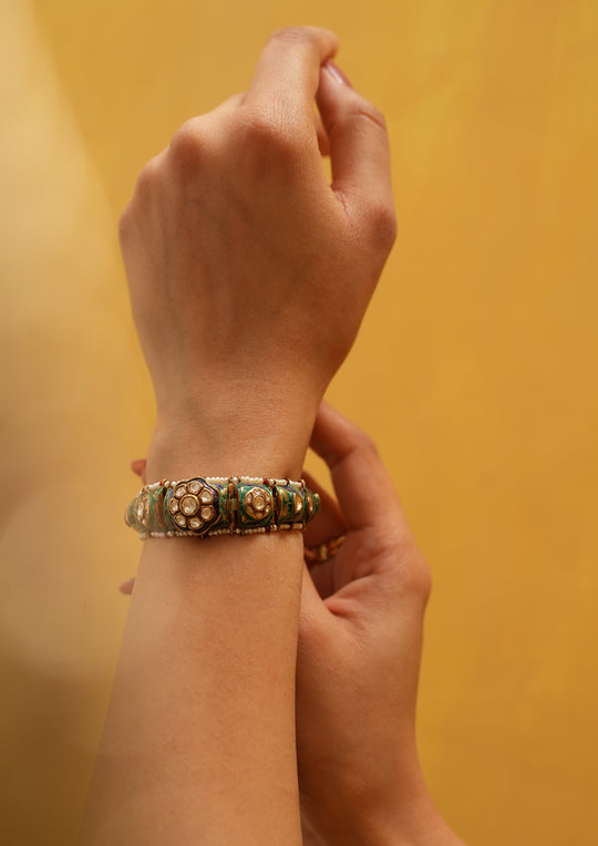 Sterling Silver Chitrakala Kavanch Bracelet