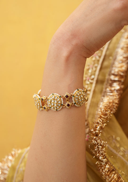Sikora Kundan Bracelet