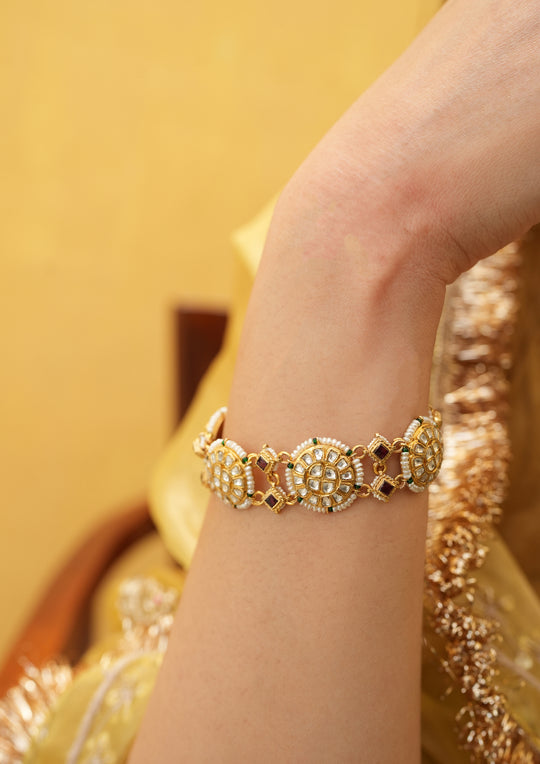 Sikora Kundan Bracelet