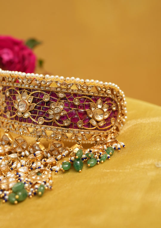 Sterling Silver Baisa Aadh Choker