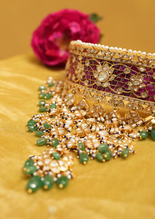 Sterling Silver Baisa Aadh Choker