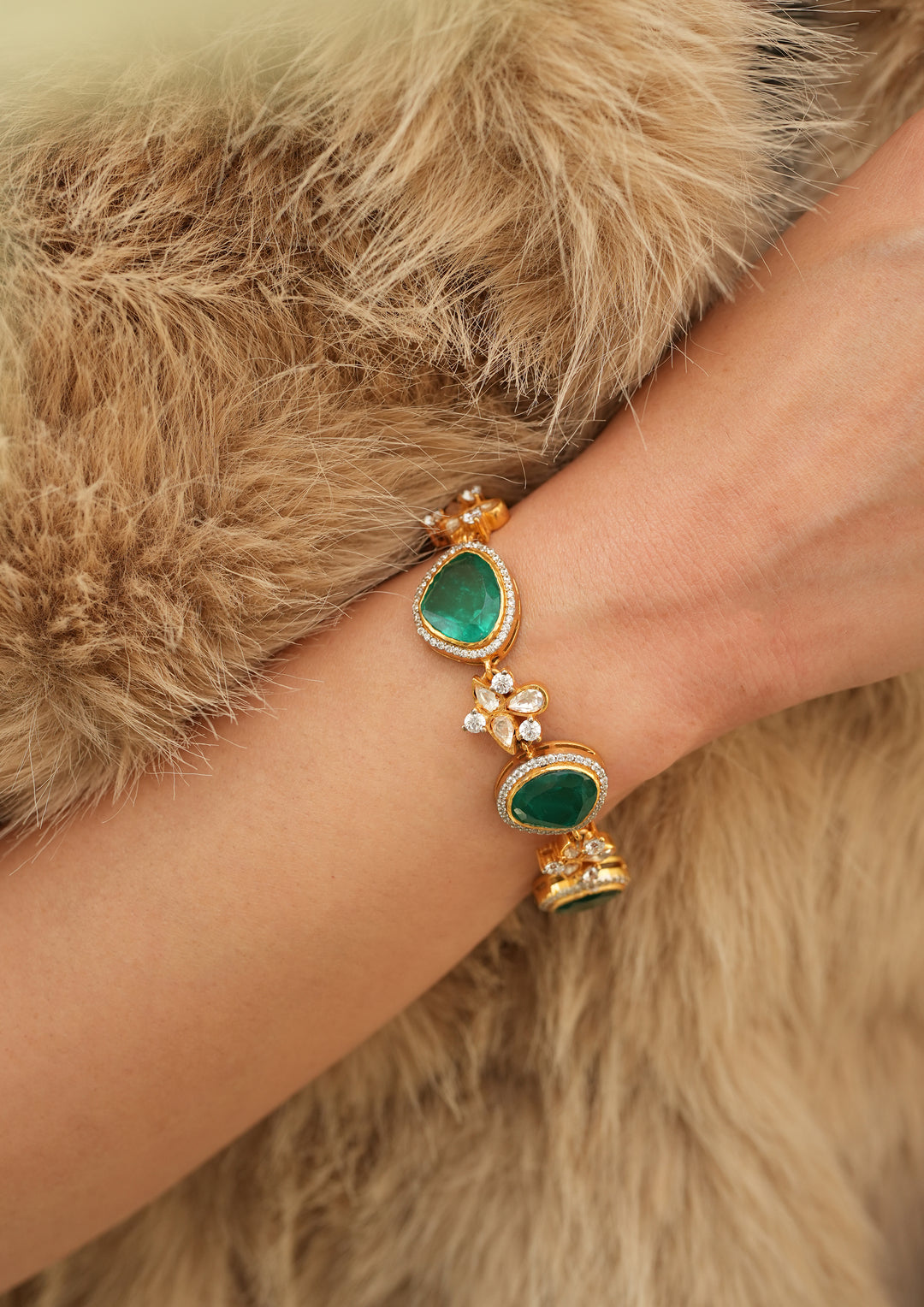 Sterling Silver Paloma Green Bracelet