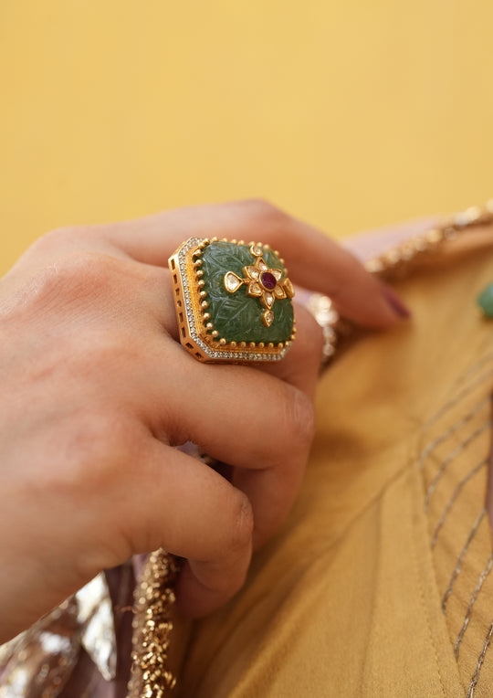 Sterling Silver Nakkashi Ring