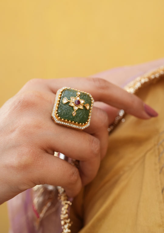 Sterling Silver Nakkashi Ring