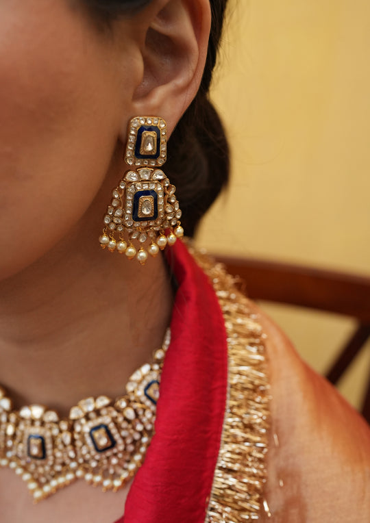 Sterling Silver Neelkanth Earrings