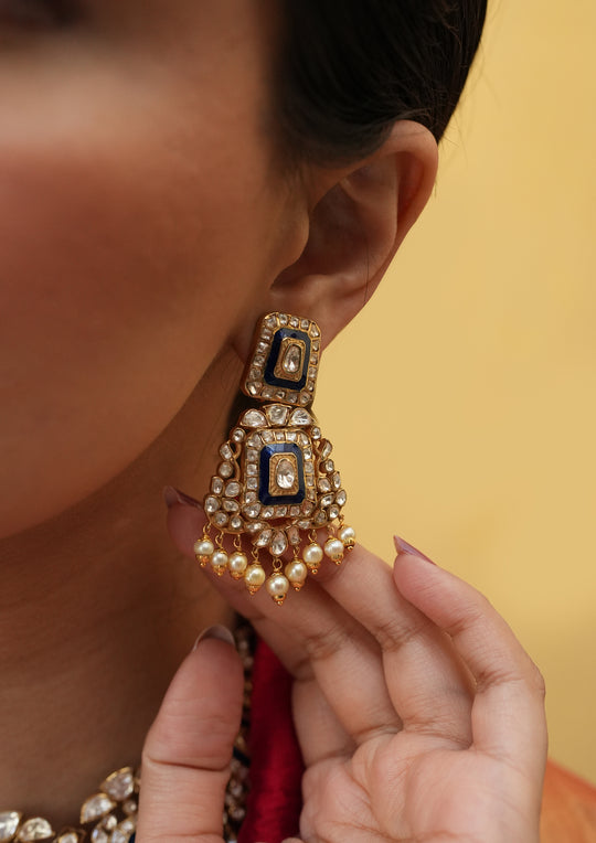 Sterling Silver Neelkanth Earrings