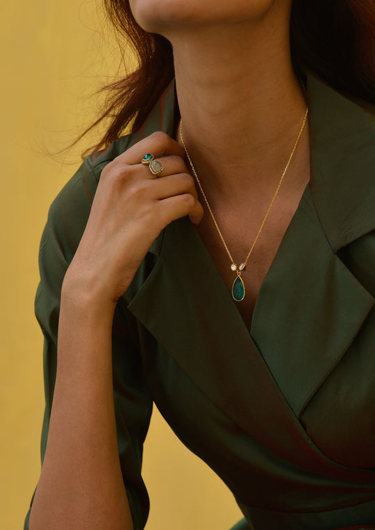 Sterling Silver Pine Necklace