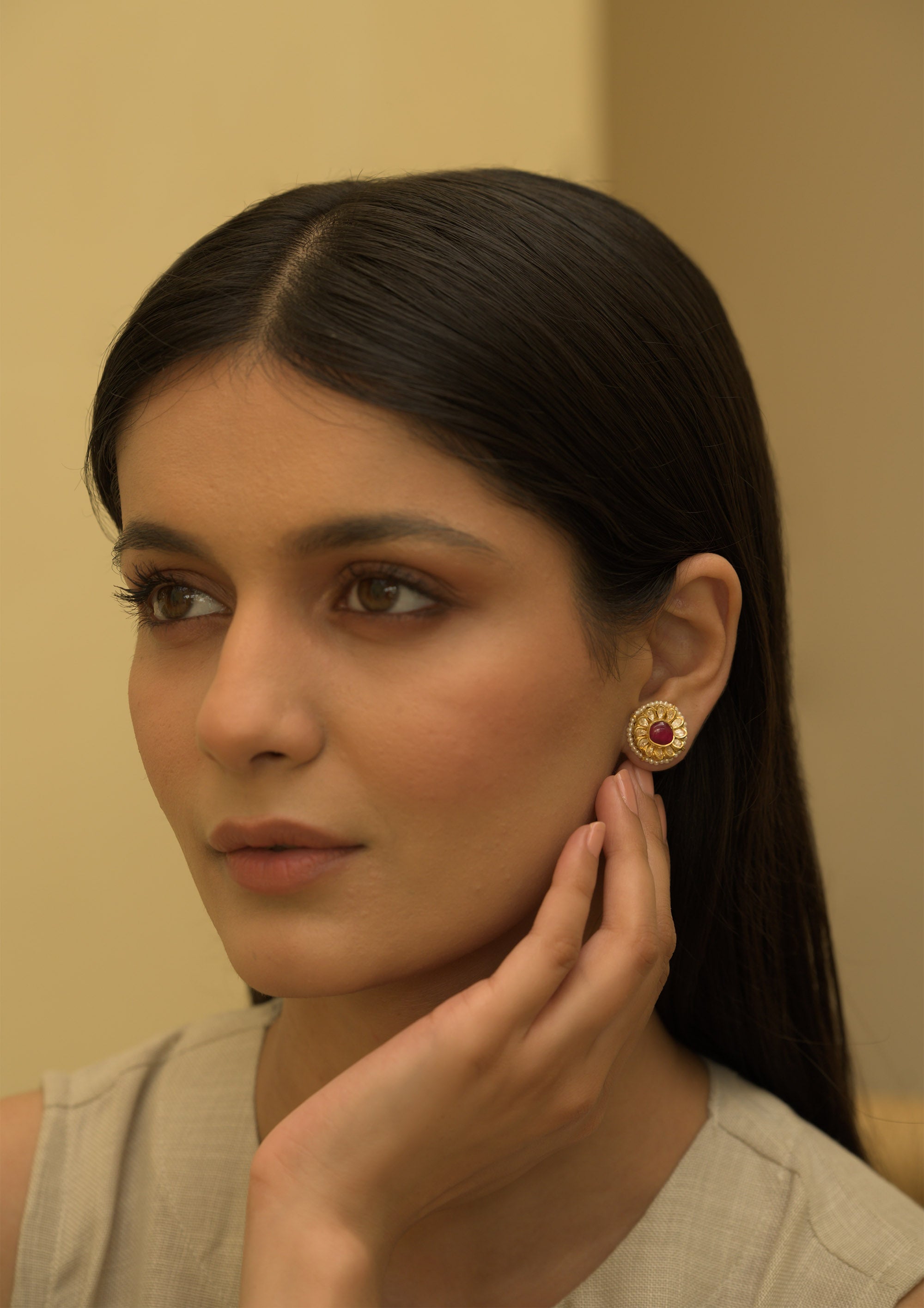 Pure Silver Baani Studs