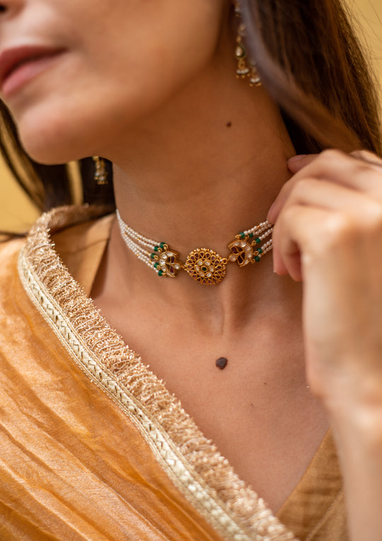 Tukra Multicolored Choker