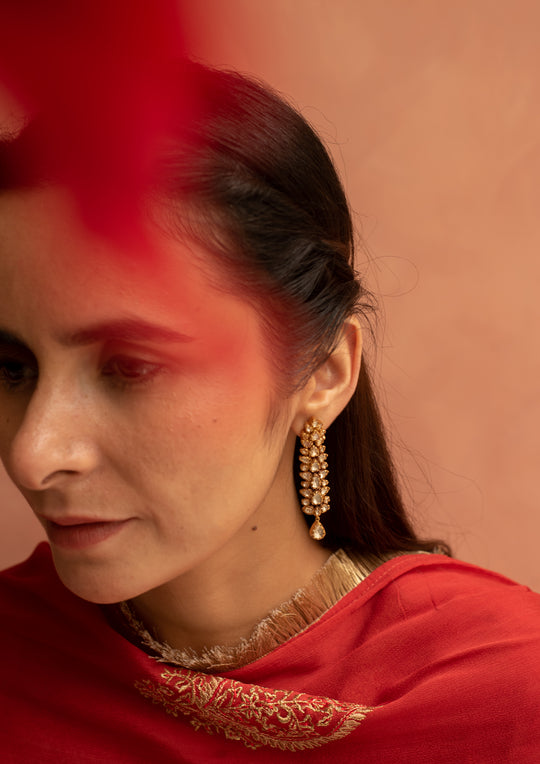 Sterling Silver Samode Earrings