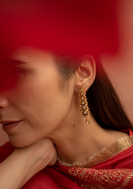 Sterling Silver Samode Earrings