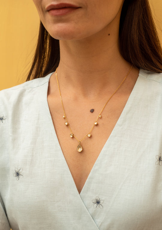 Sterling Silver Honey Necklace