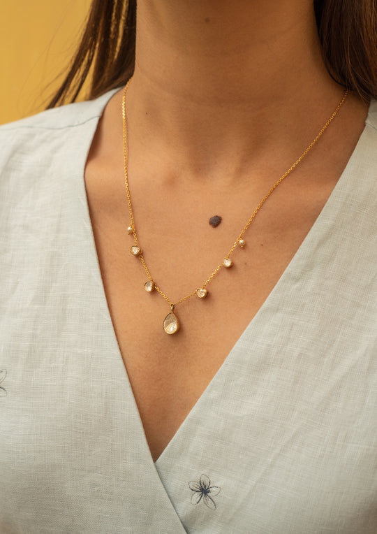 Sterling Silver Honey Necklace