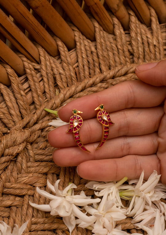 Sterling Silver Kokum Multicolored Earrings
