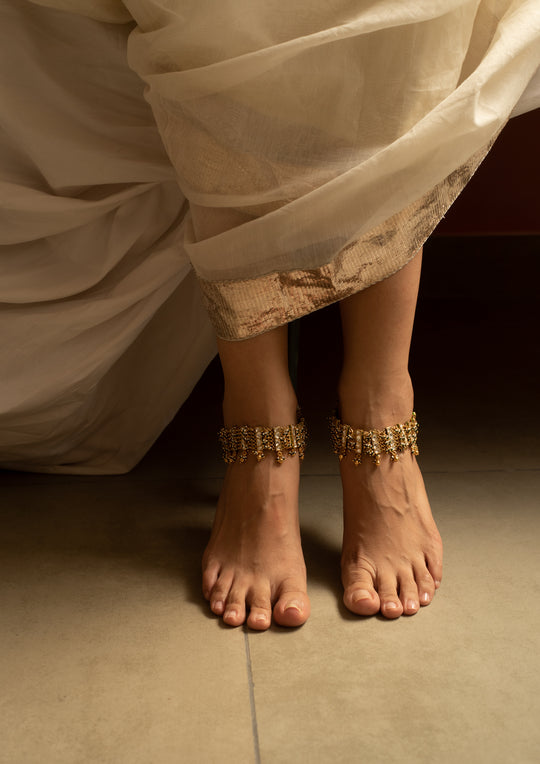 Golconda Kundan Anklets (Pair)