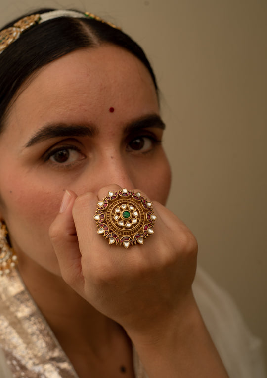 Teesta Multicolored Ring (Adjustable)