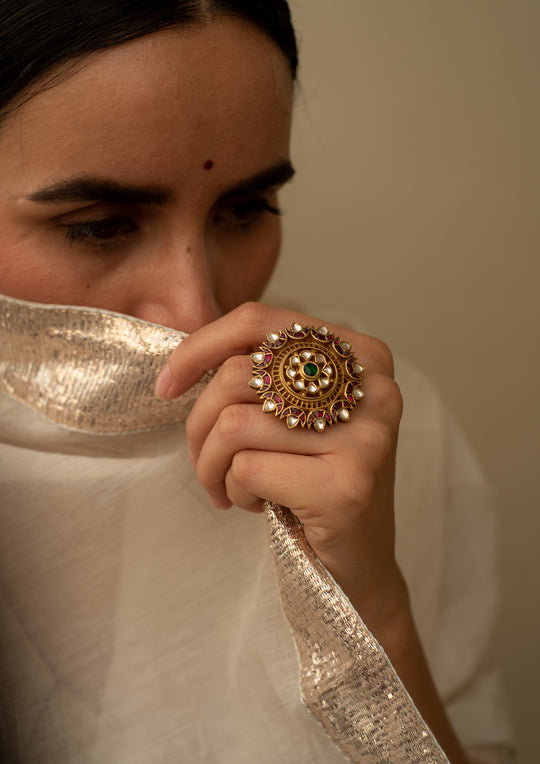 Teesta Multicolored Ring (Adjustable)