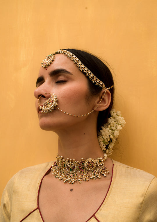 Golconda Classic Multicolored Choker Necklace