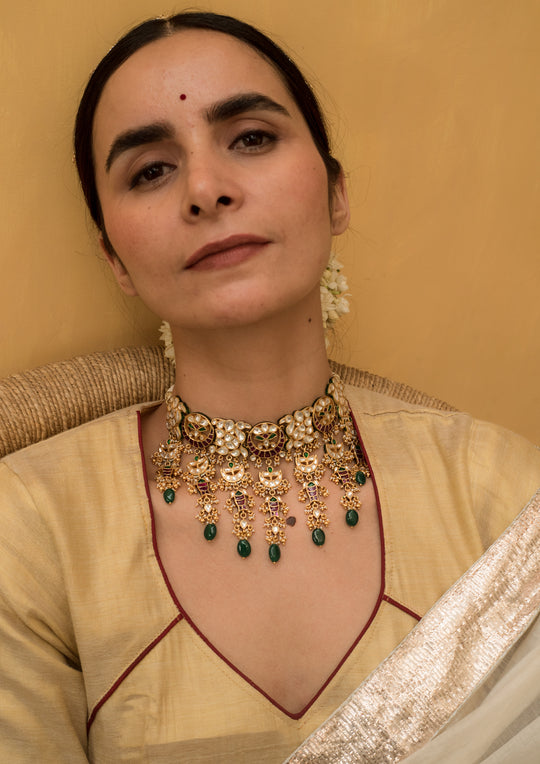 Khimsar Multicolored Choker
