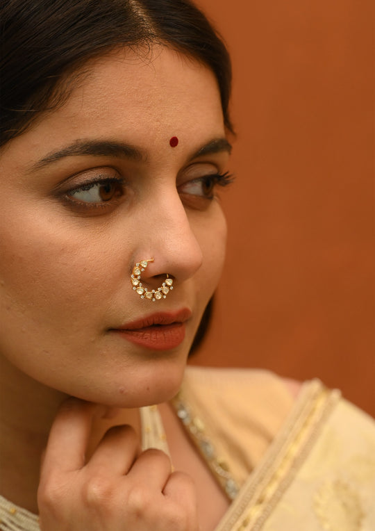 Sterling Silver Parisa Clip-On Nath (Right Side)