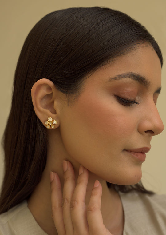 Sterling Silver Petunia Earrings