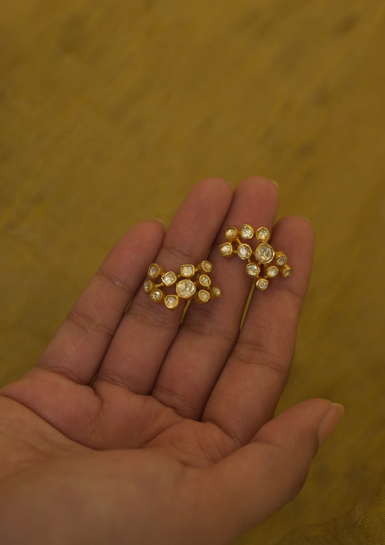 Sterling Silver Kavach Earrings