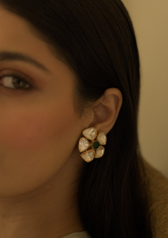 Sterling Silver Frangipani Earrings