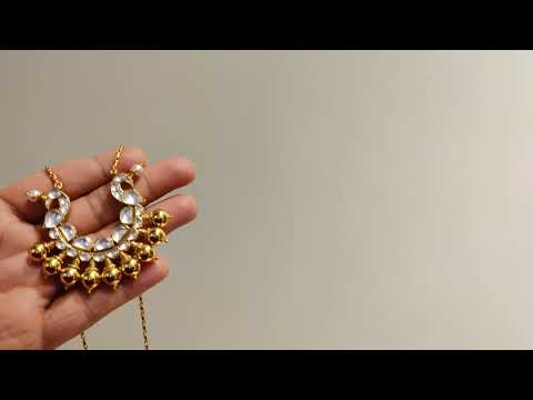 Morni Long Kundan Necklace