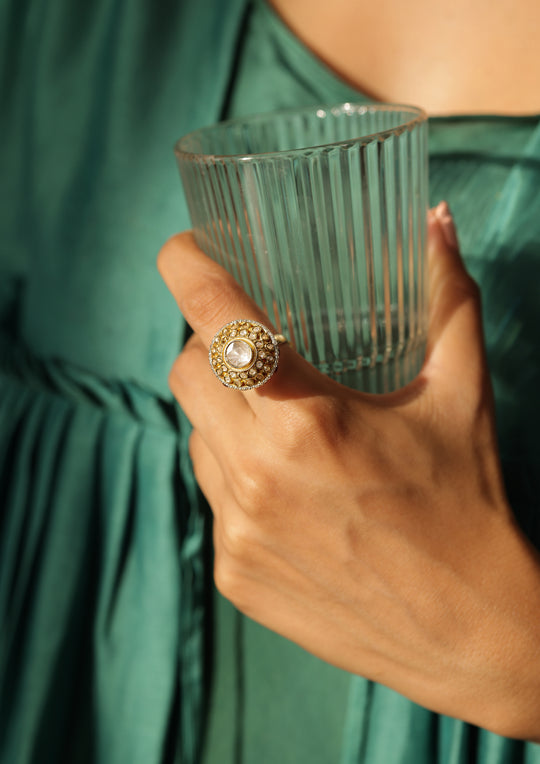 Sterling Silver Sangria Ring (Adjustable)