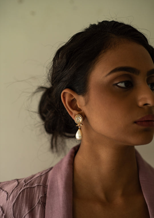 Sterling Silver Pearl Orai Earrings