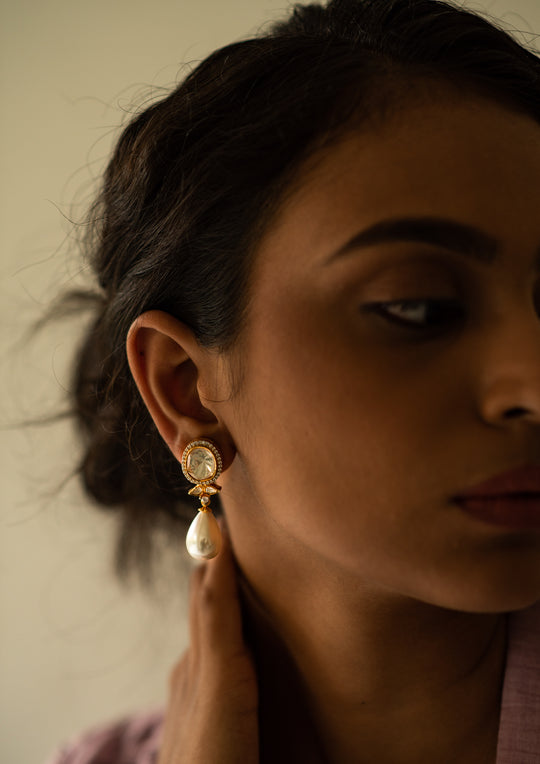 Sterling Silver Pearl Orai Earrings
