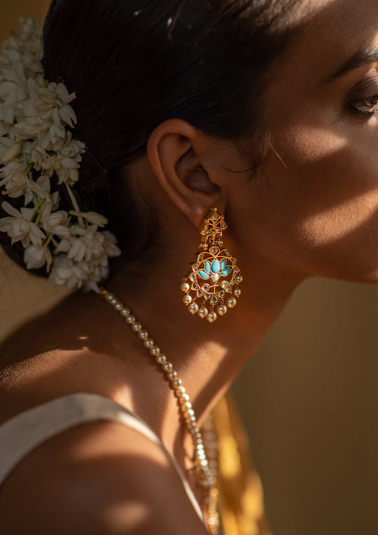 Feroza Necklace and Earrings Set