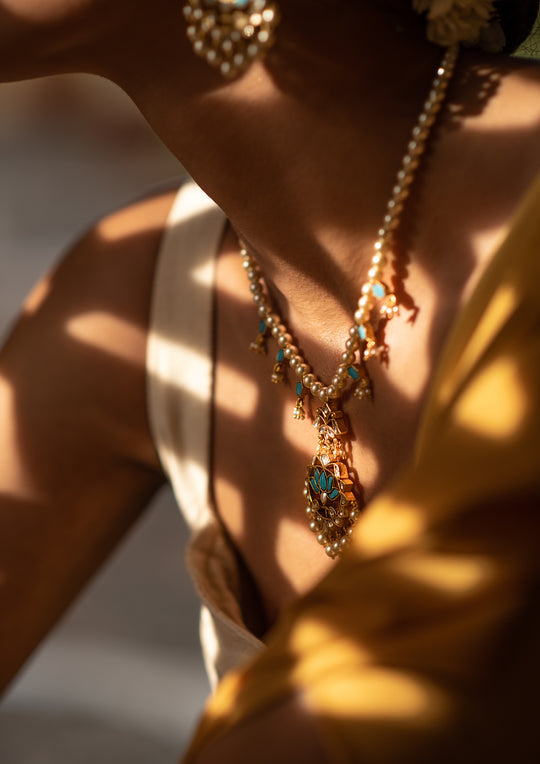 Feroza Necklace and Earrings Set