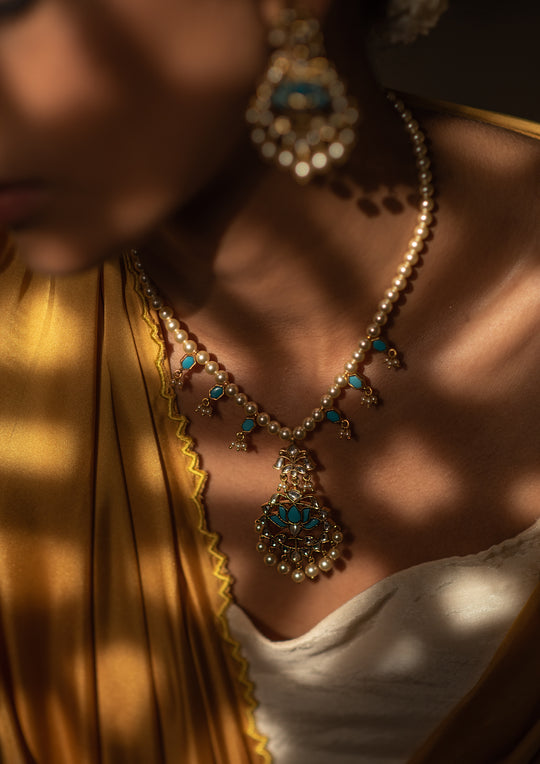 Feroza Necklace and Earrings Set