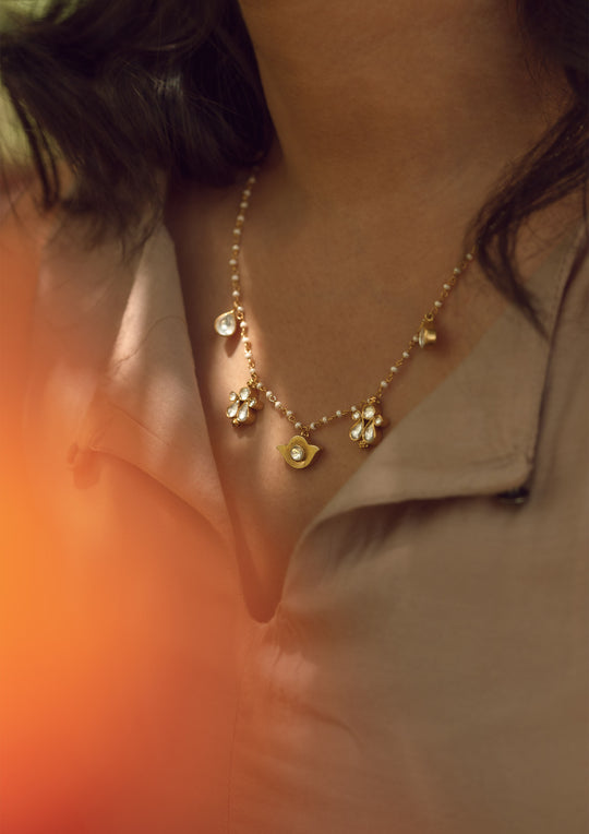 Delicate Tukra Necklace with Adjustable Length