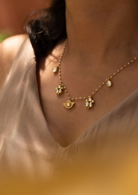 Delicate Tukra Necklace with Adjustable Length