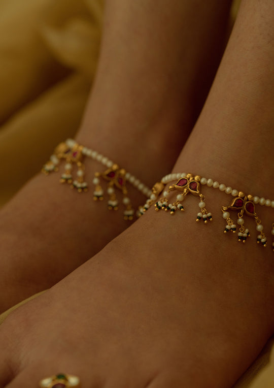 Vamika's Signature 'Tukra' Anklets (Pair)