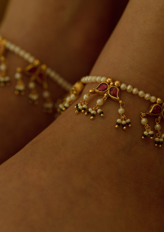 Vamika's Signature 'Tukra' Anklets (Pair)