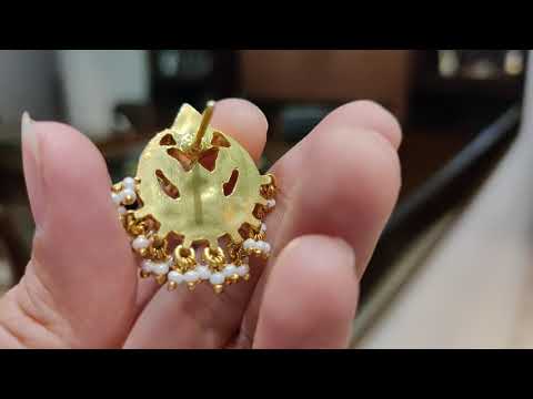 Monochrome Tear Drops Chaandbalis With Pearls