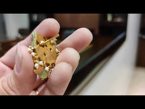 Multicolored Tear Drop Chaandbalis With Kundan Drops