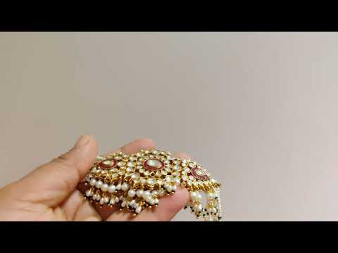 Sterling Silver Madhubala Choker and Earrings Set