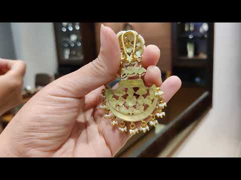Multicolored Hanging Pankhi Earrings with Gold Plating