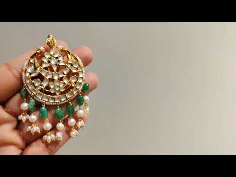 Kaveri Semi Emerald Chaandbalis