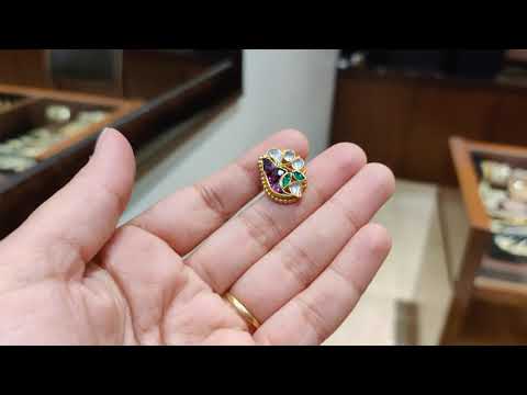 Multicolored Conch Shell Studs