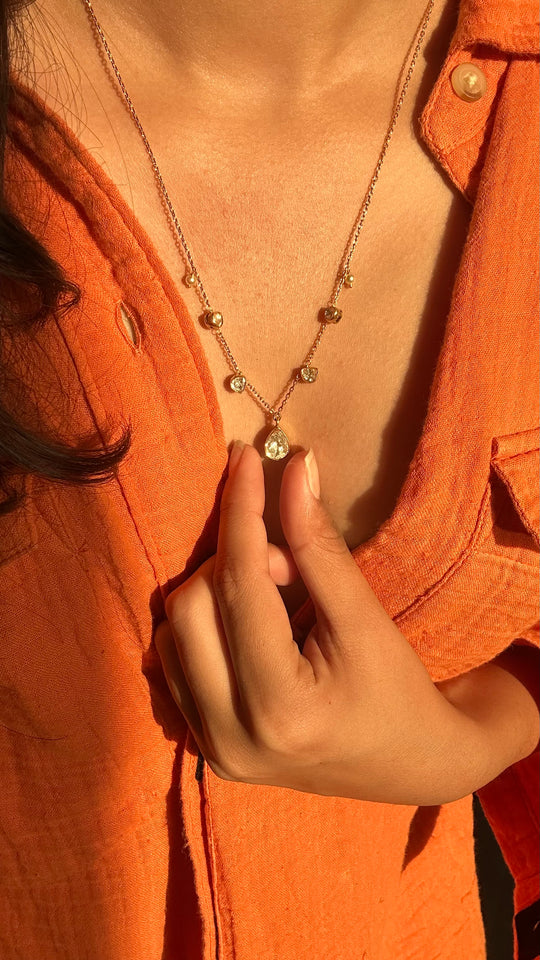 Sterling Silver Honey Necklace