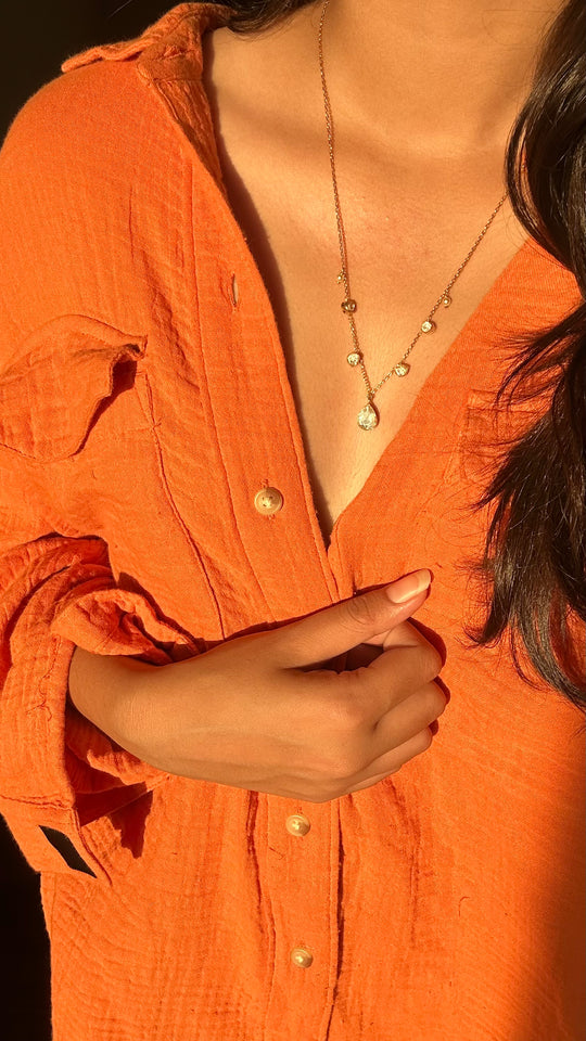 Sterling Silver Honey Necklace