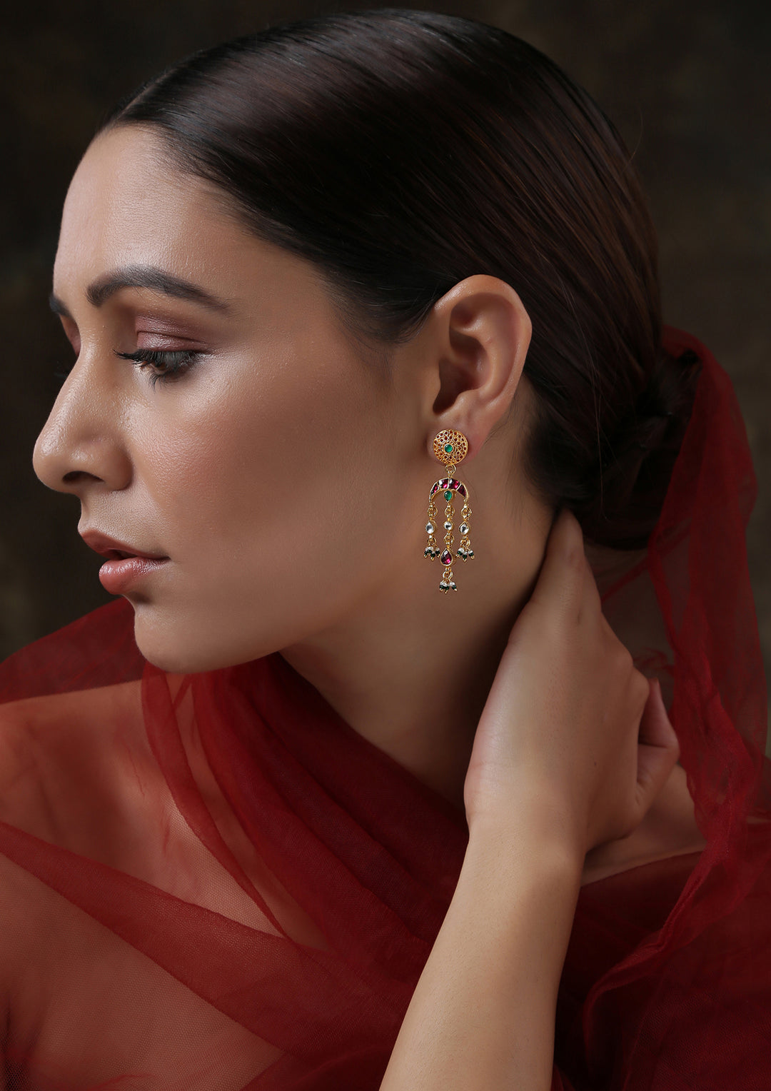 Multicolored Umbrella Earrings