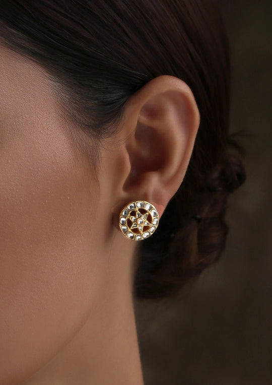 Dopehri Tiny Pin Wheel Monochrome Studs