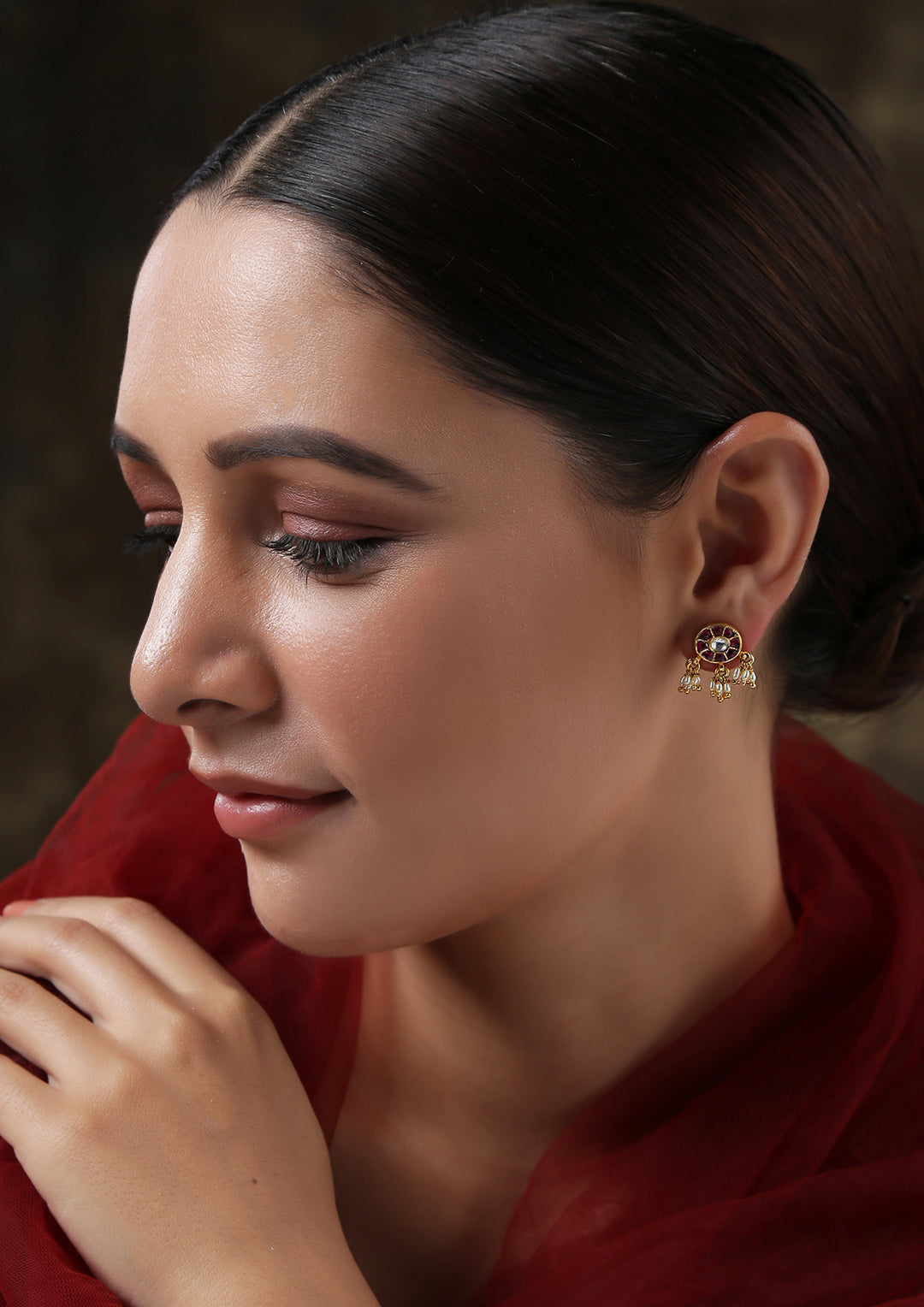 Tiny Tuscan Pink Earrings