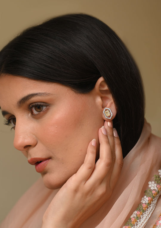 Sterling Silver Prism Earrings